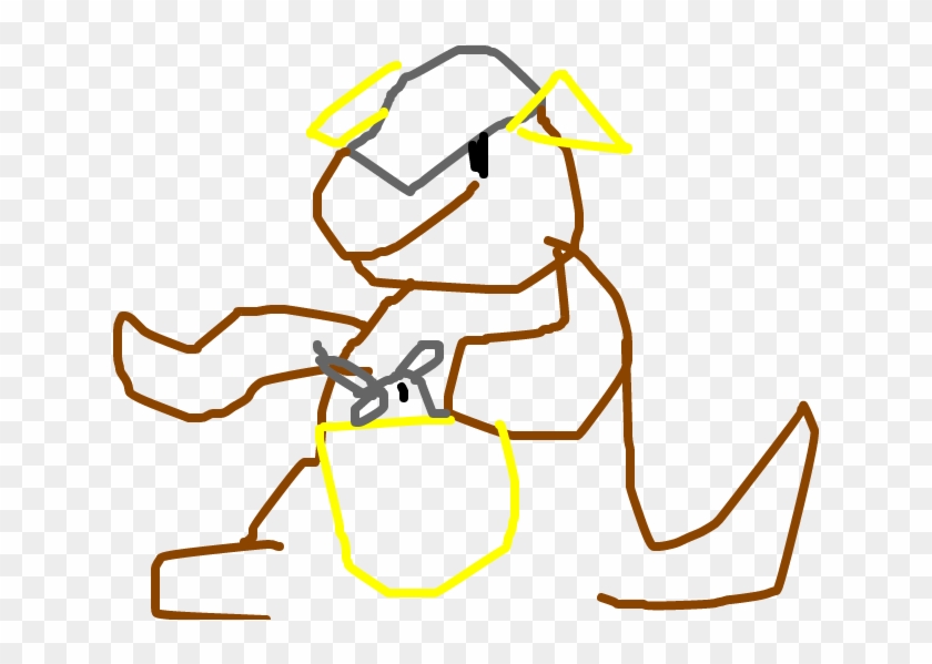 Kangaskhan - Cartoon Clipart