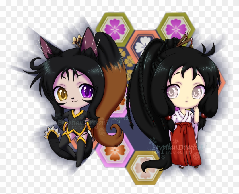 Koneko And Kiyomi, Ready To Explore - Cartoon Clipart