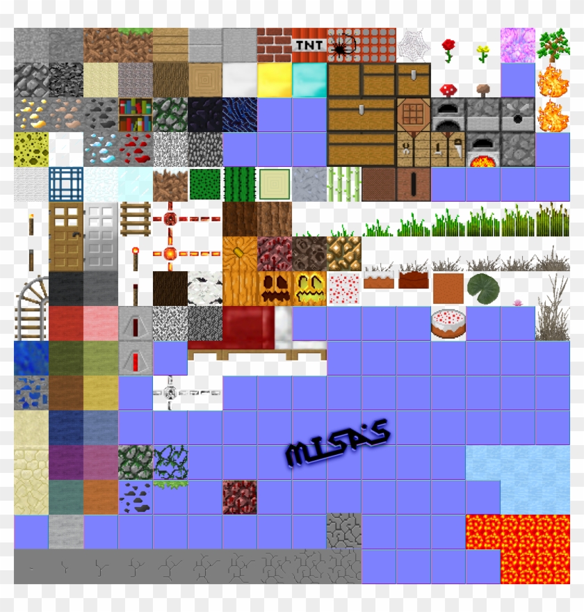Show You The Terrain - Minecraft Block Sprite Sheet Clipart