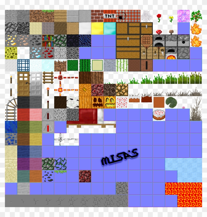 Show You The Terrain - Minecraft Block Sprite Sheet Clipart #3898189