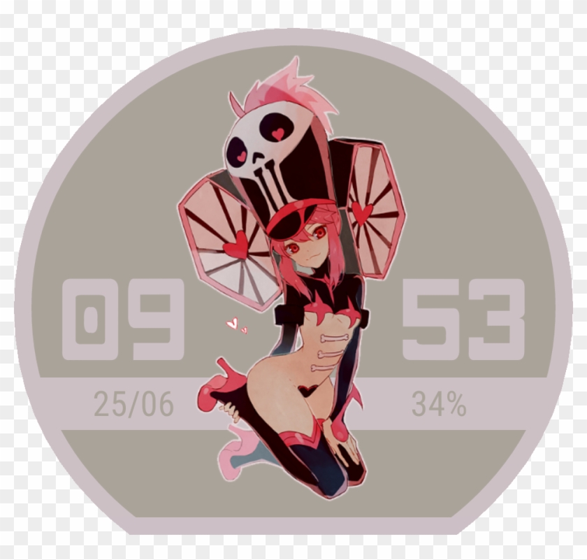Nonon Jakuzure Watchface Watch Face Preview Clipart #3898379