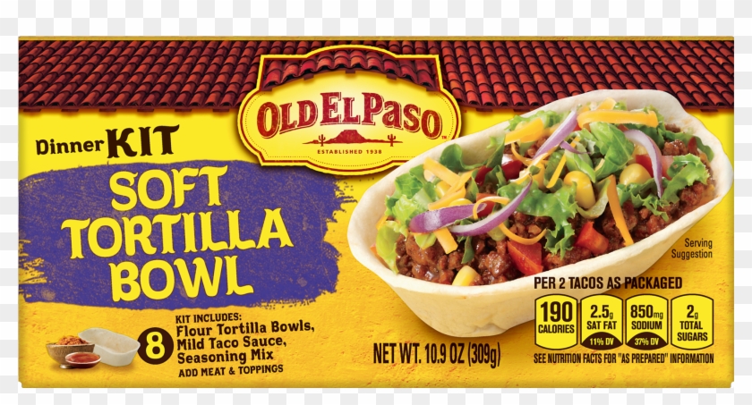 Old El Paso Stand 'n Stuff Soft Taco Dinner Kit, - Old El Paso Taco Boats Nutrition Clipart #3898559