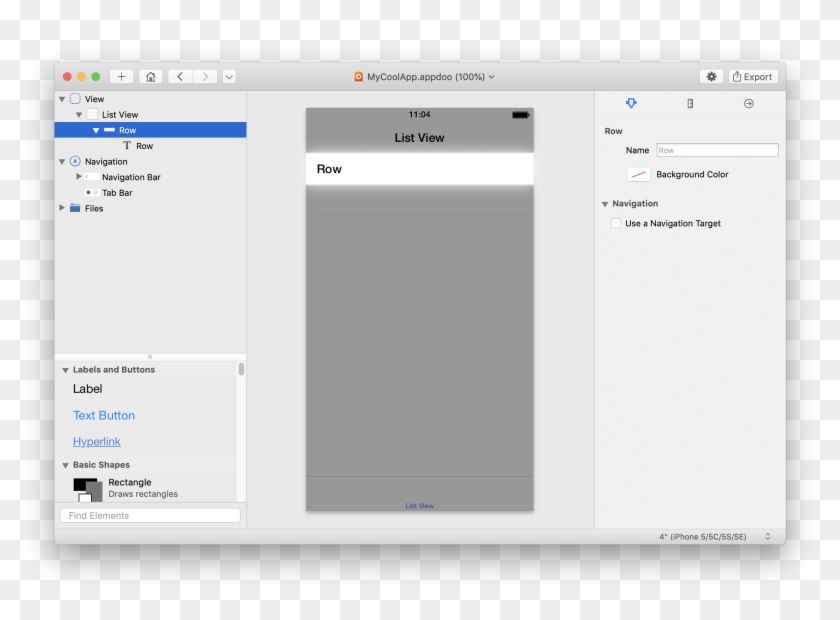 List View Row Clipart