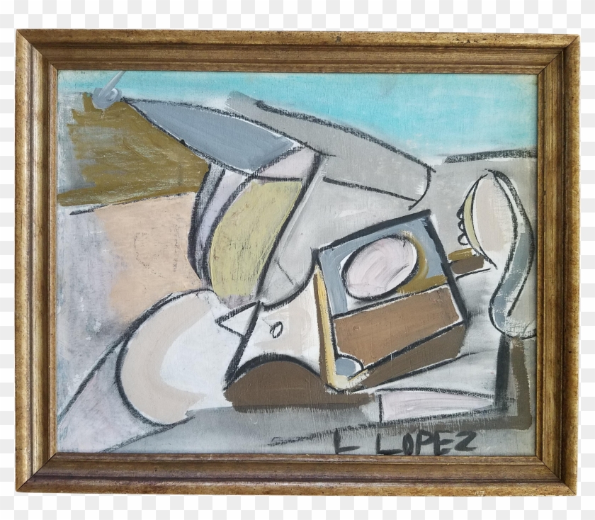 Cubism Drawing Face - Picture Frame Clipart #3898582