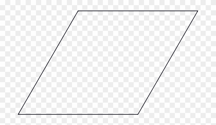 Rhombus - Line Art Clipart