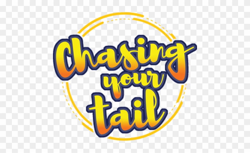 Chasing Your Tail Banner Title - Illustration Clipart