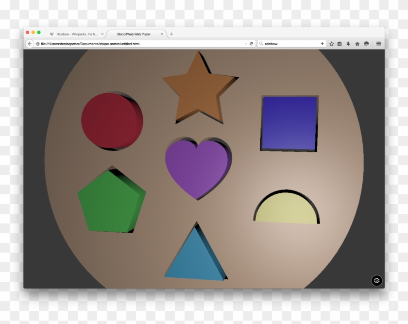 It Is A Basic Shape Sorter Game And I Have So Far Made - Heart Clipart