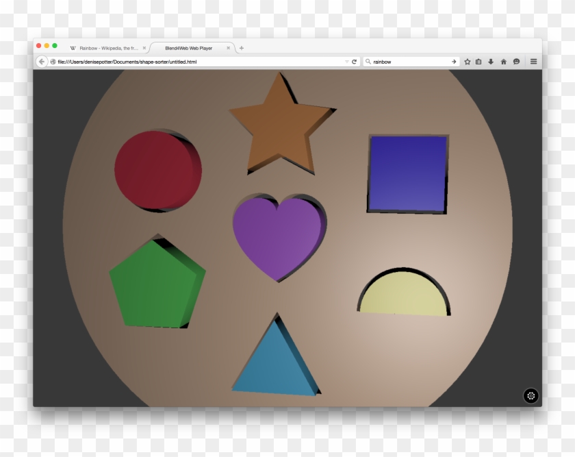 It Is A Basic Shape Sorter Game And I Have So Far Made - Heart Clipart #3899008