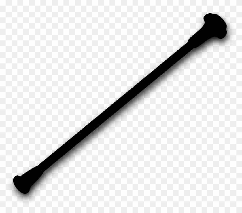 Majorette Baton Twirl Twirling Stick Silhouette - Baton Black And White Clipart #3899118