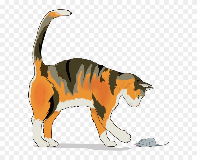 How To Set Use Cat With Mouse Svg Vector - Cat And Mouse Clipart - Png Download