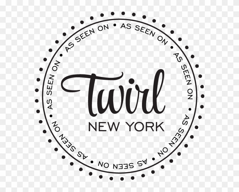 Twirl New York Badge - Black And White Compass Vector Clipart #3899348