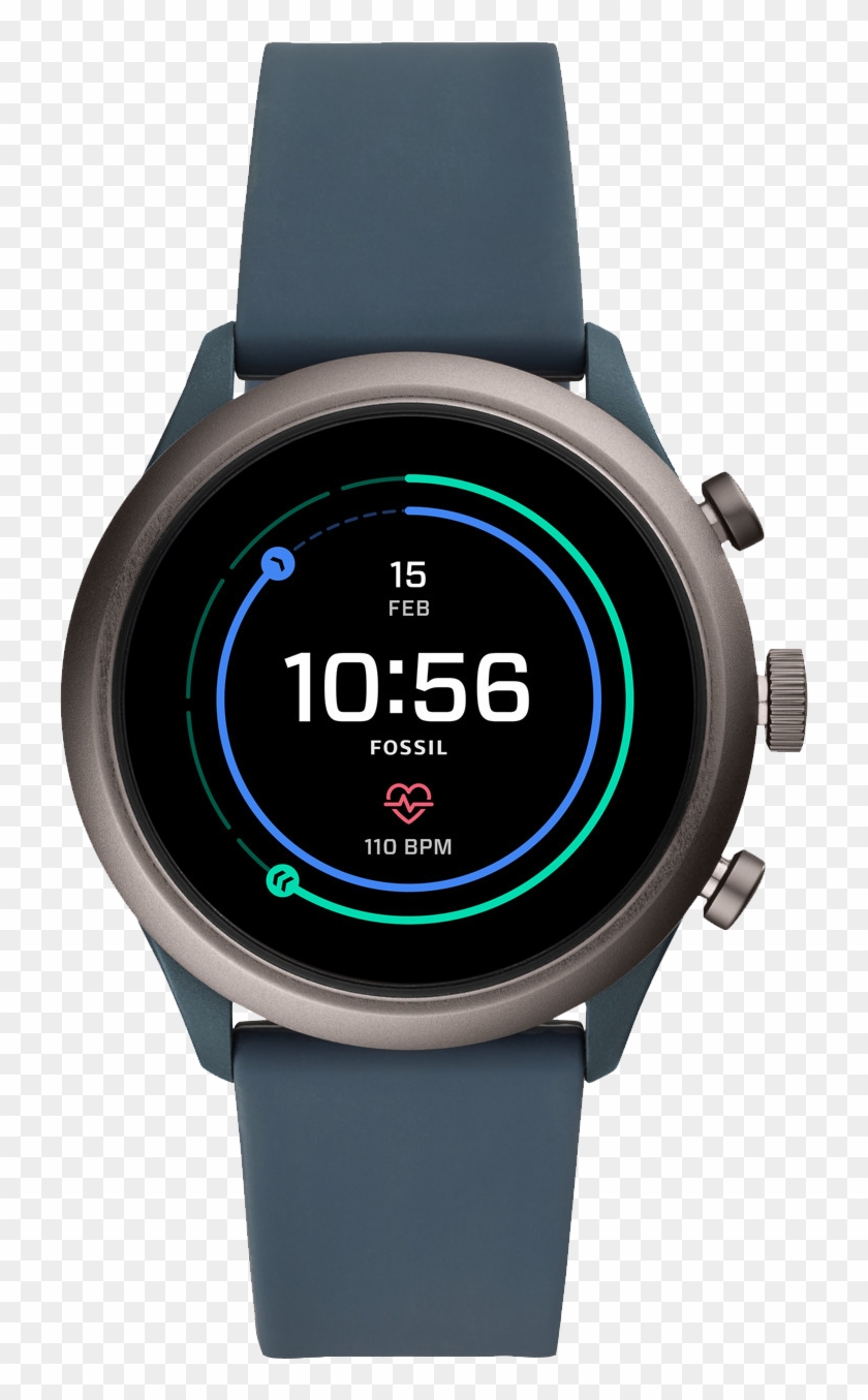 Worn Os - Fossil Sport Smartwatch Clipart #3899416