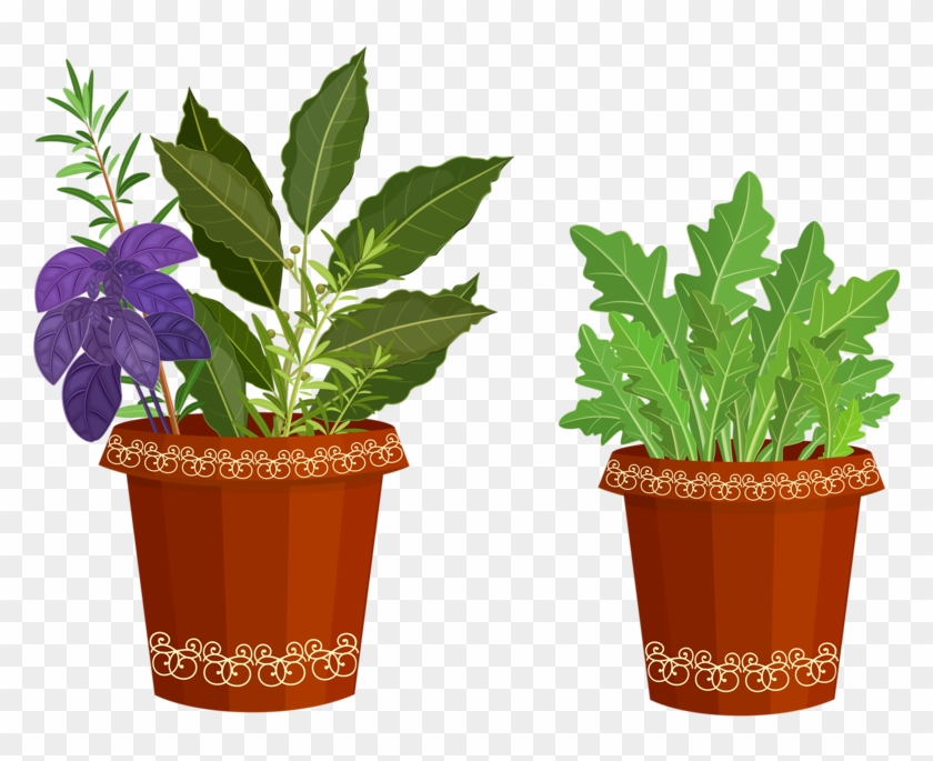 Potted Plants Clipart Happy Plant - Clip Art - Png Download #390035