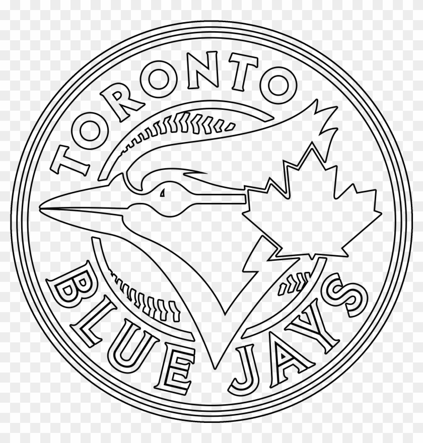 Toronto Blue Jays Logo Coloring Page Stencil Outline - Blue Jays Colouring Pages Clipart
