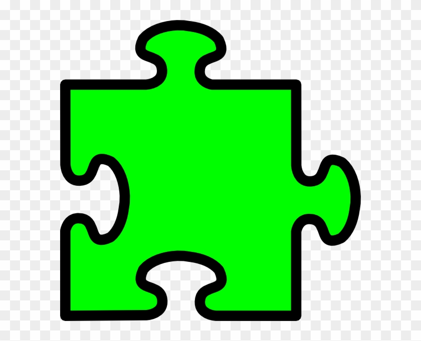 Puzzle Piece Clip Art - Colored Puzzle Pieces Template - Png Download