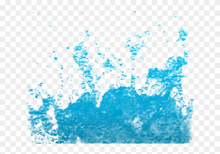 Blue Water Splash Clipart Background Sea Cartoon - Background Blue Splash Vector Png Transparent Png