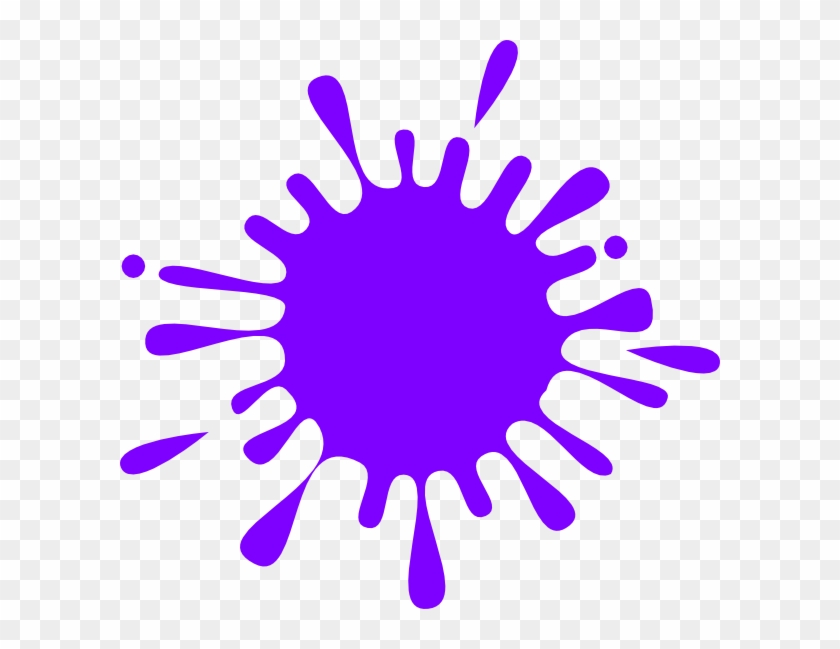 Paint Splatter Clipart - Purple Splash Of Paint - Png Download