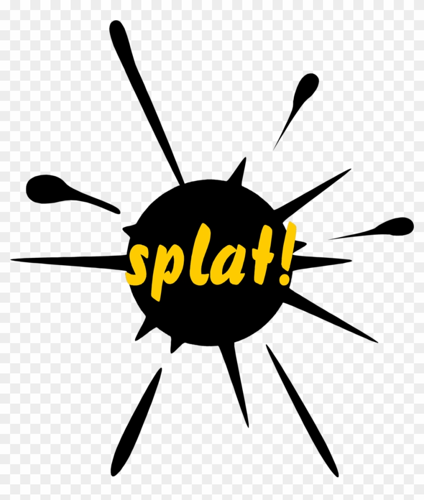 Splat Free Stock Photo Illustration Of A Paint Splatter - Splat Clipart - Png Download #390971