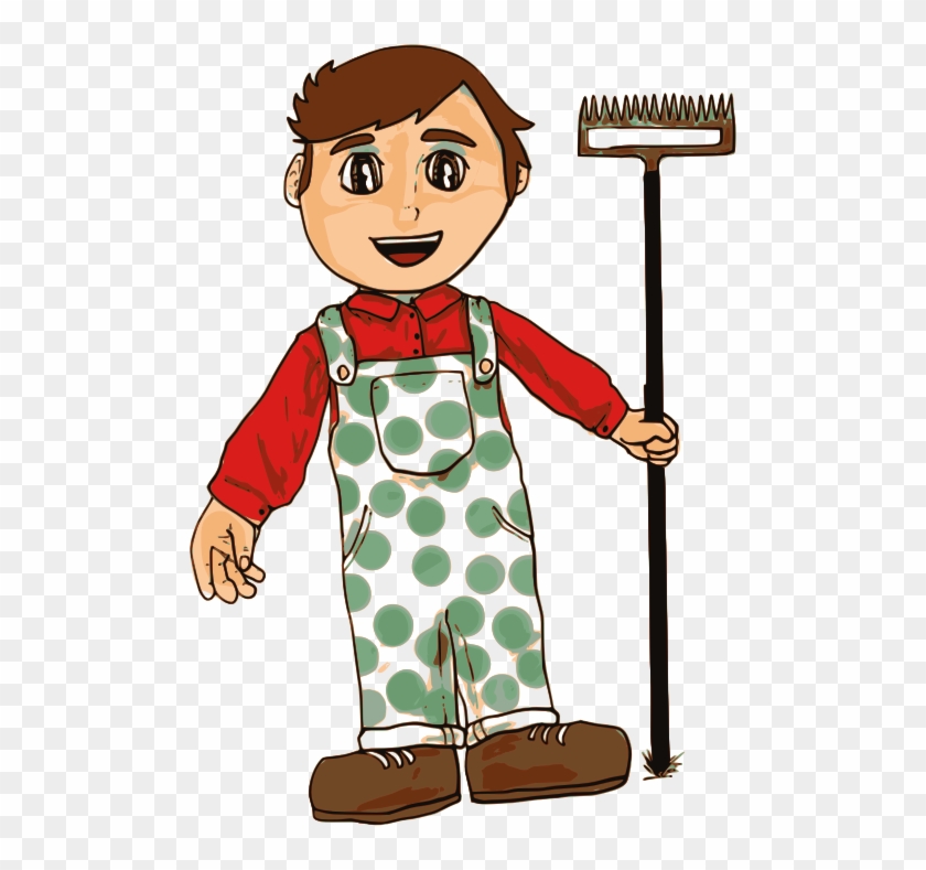 496 X 709 5 - Farmer Boy Clipart - Png Download