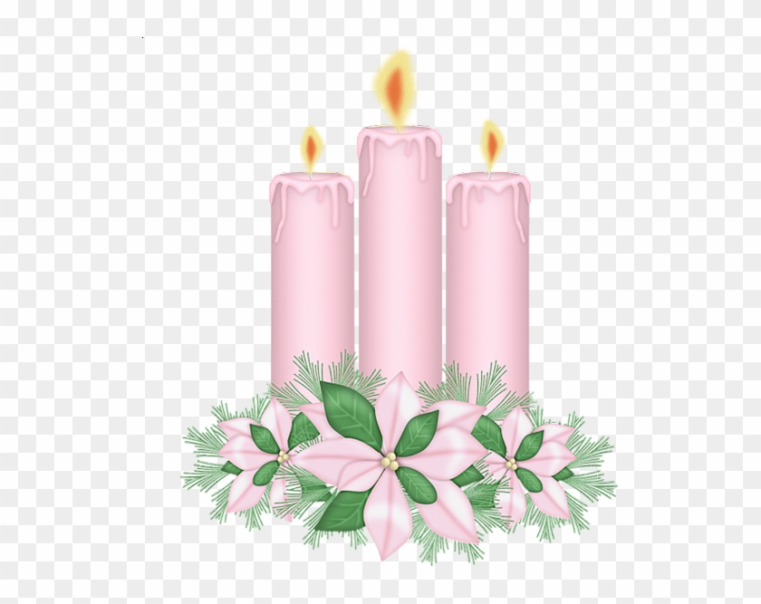 Candles Png Clipart - Pink Candle Clipart Transparent Png #391962