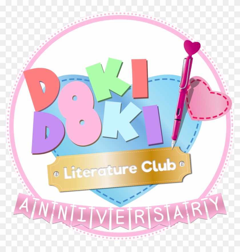 Oc Edited Mediahappy Anniversary To Our Beloved Literature - Doki Doki Literature Club Icon Clipart