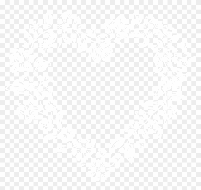 White Floral Border Frame Png Clip Art Image Transparent Png #392340