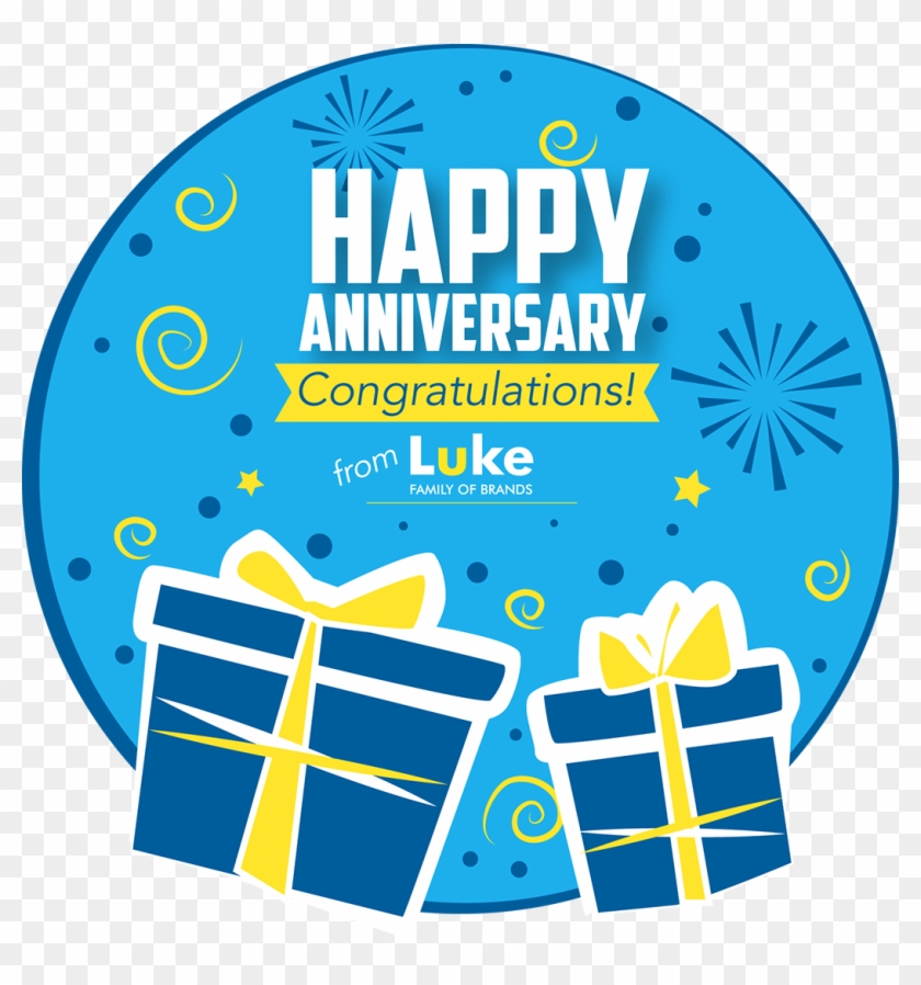 Happy Anniversary From Luke Oil Gift Card Clipart