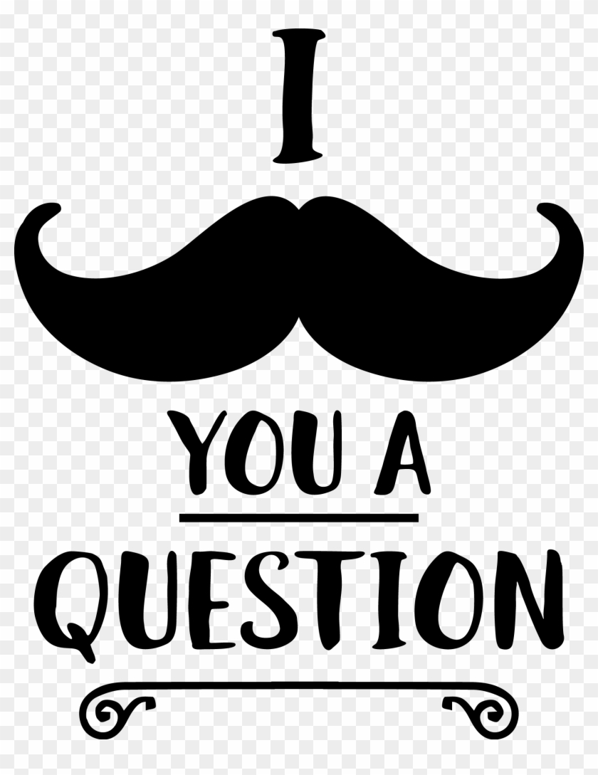 I Mustache You A Question Clipart #392375