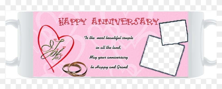 Happy Anniversary Mug - Coffee Cup Clipart