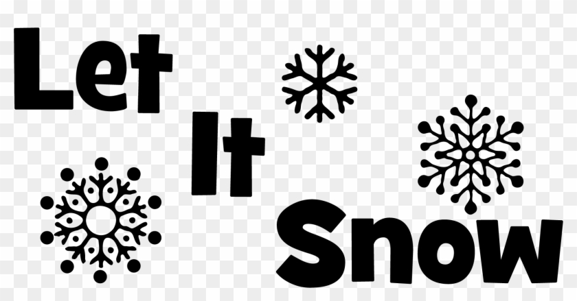 Glitter Clipart Snow - Transparent Let It Snow Clipart - Png Download #392606