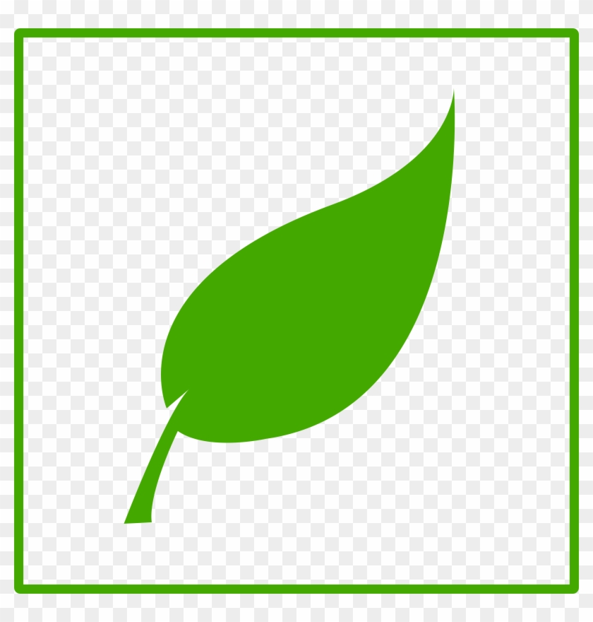 This Free Icons Png Design Of Green Leaf With Border Clipart #392963