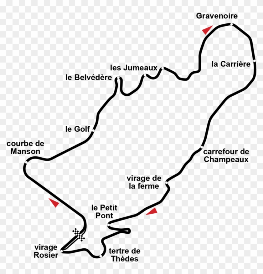 French Grand Prix Circuit Clipart