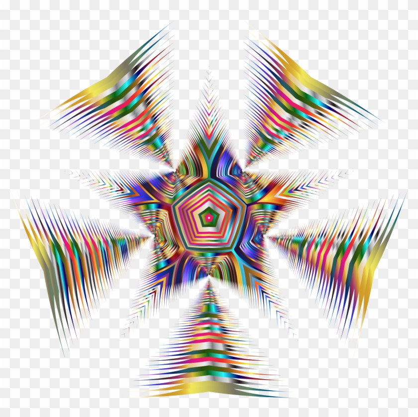 Big Image - Psychedelic Star Png Clipart #393289