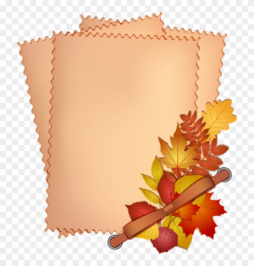 Фотки Leaf Border, Borders And Frames, Planners, Beautiful - Papier À Lettre Automne Clipart #393417