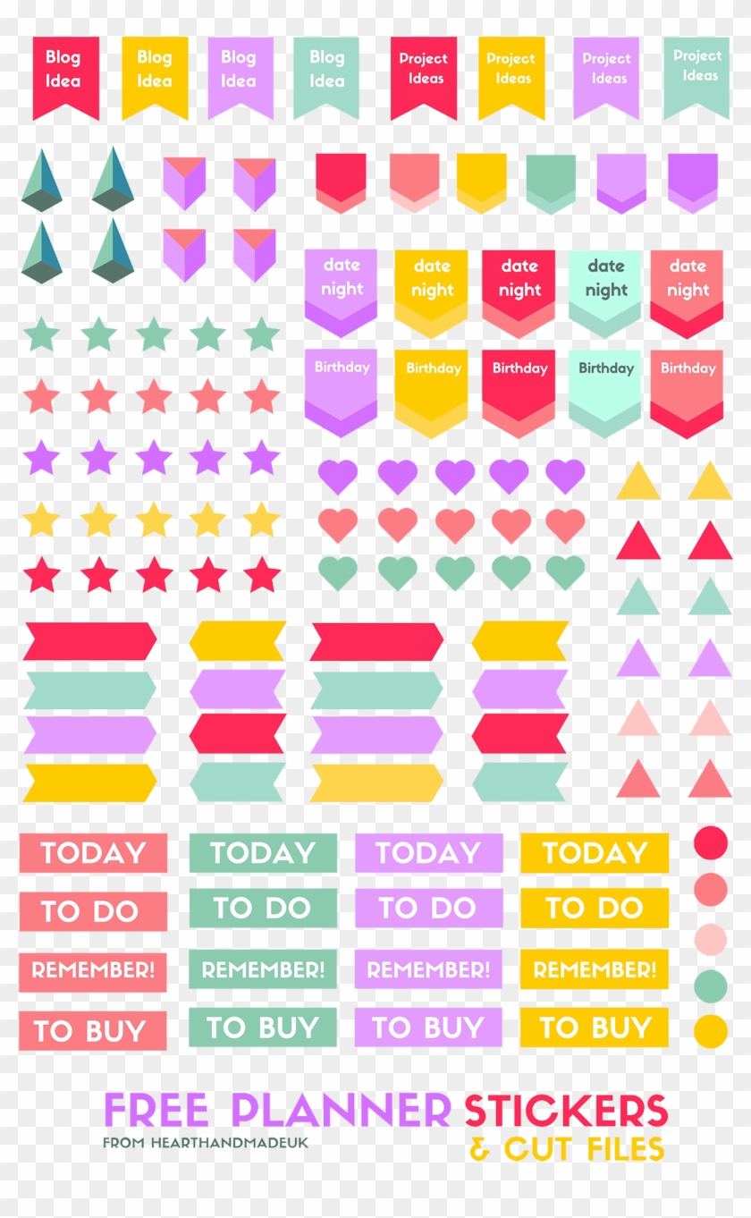 Free Planner Stickers Png Clipart #393450