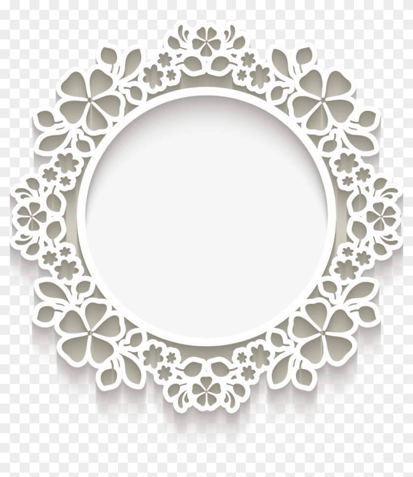 Frame Hd White D - Circle Frame Edit Clipart #393991