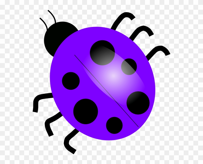 Ladybug Clipart Purple - Dibujo De Un Mariquita - Png Download #394265
