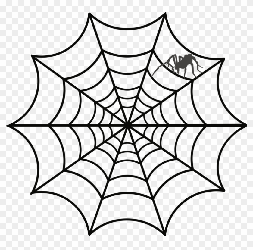 Spider Web Transparent Background Images In Collection - Spider Web Drawing Halloween Clipart #394572