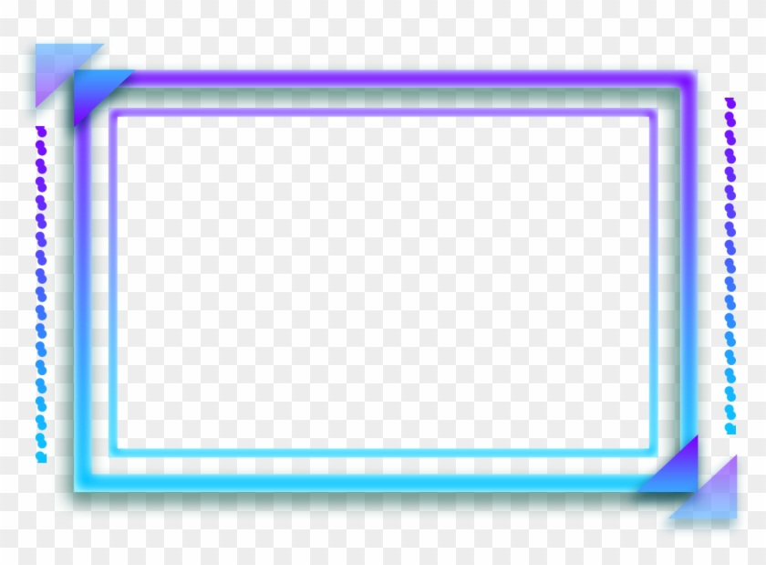 Tech Wind Border Gradient Rectangle Png And Psd - Display Device Clipart