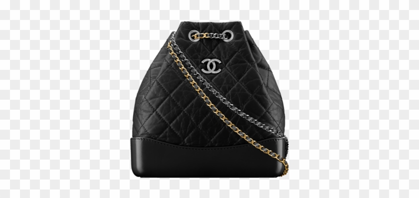Chanel Black Gabrielle Backpack Bag - Hobo Bag Clipart #394788
