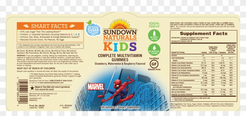 Spider-man Complete Multivitamin Gummies - Spider-man Clipart #394849