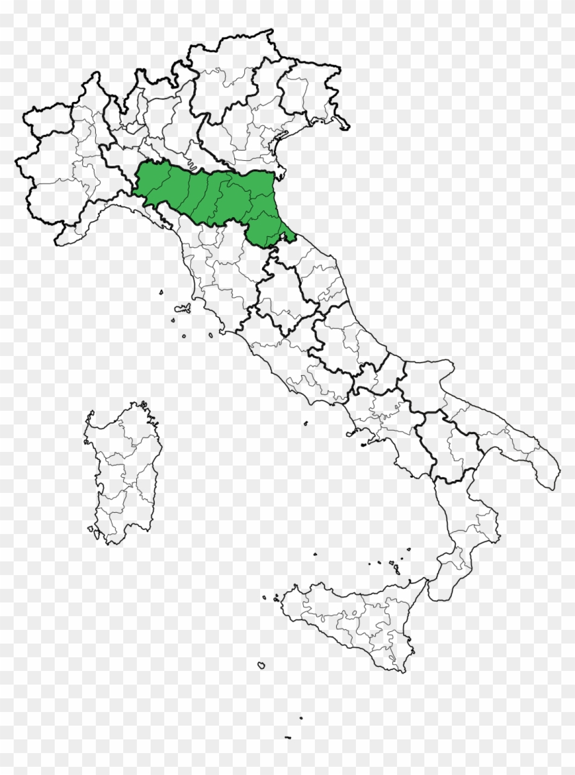 War Of The Bucket - Sant Agata Bolognese Map Clipart