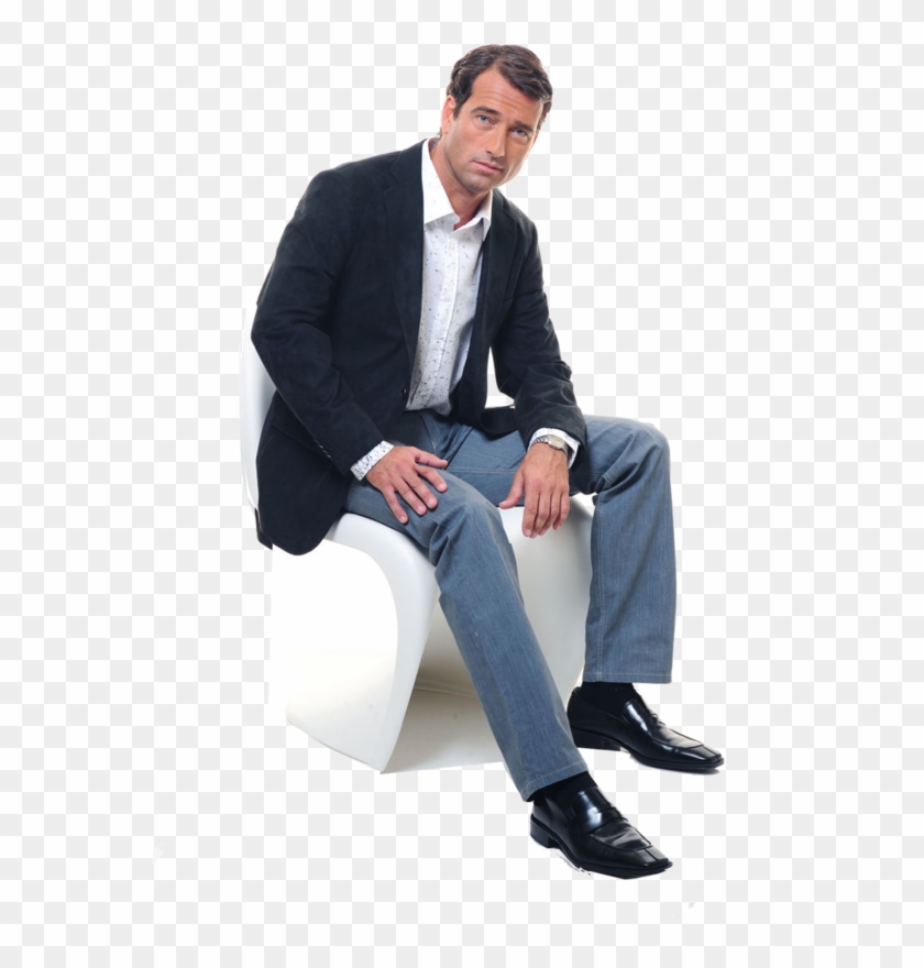 Tube Png Homme - Takım Elbiseli Oturan Erkek Clipart #394993