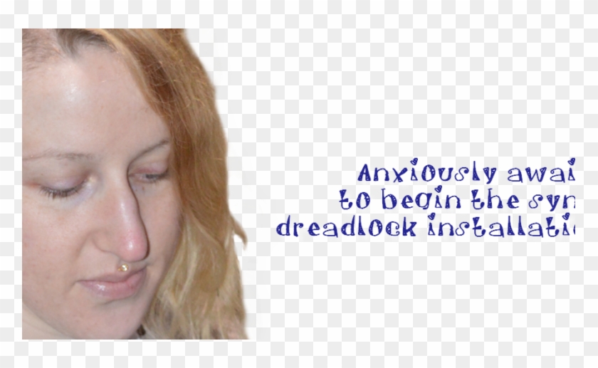 Sythethic Dreadlocks Installation 1 - Blond Clipart #395172