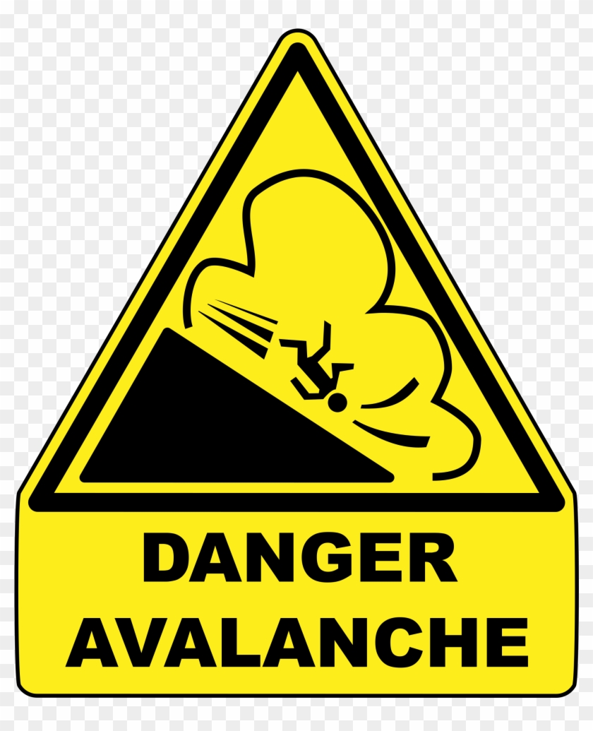 This Free Icons Png Design Of Avalanche Warning Sign Clipart #395352