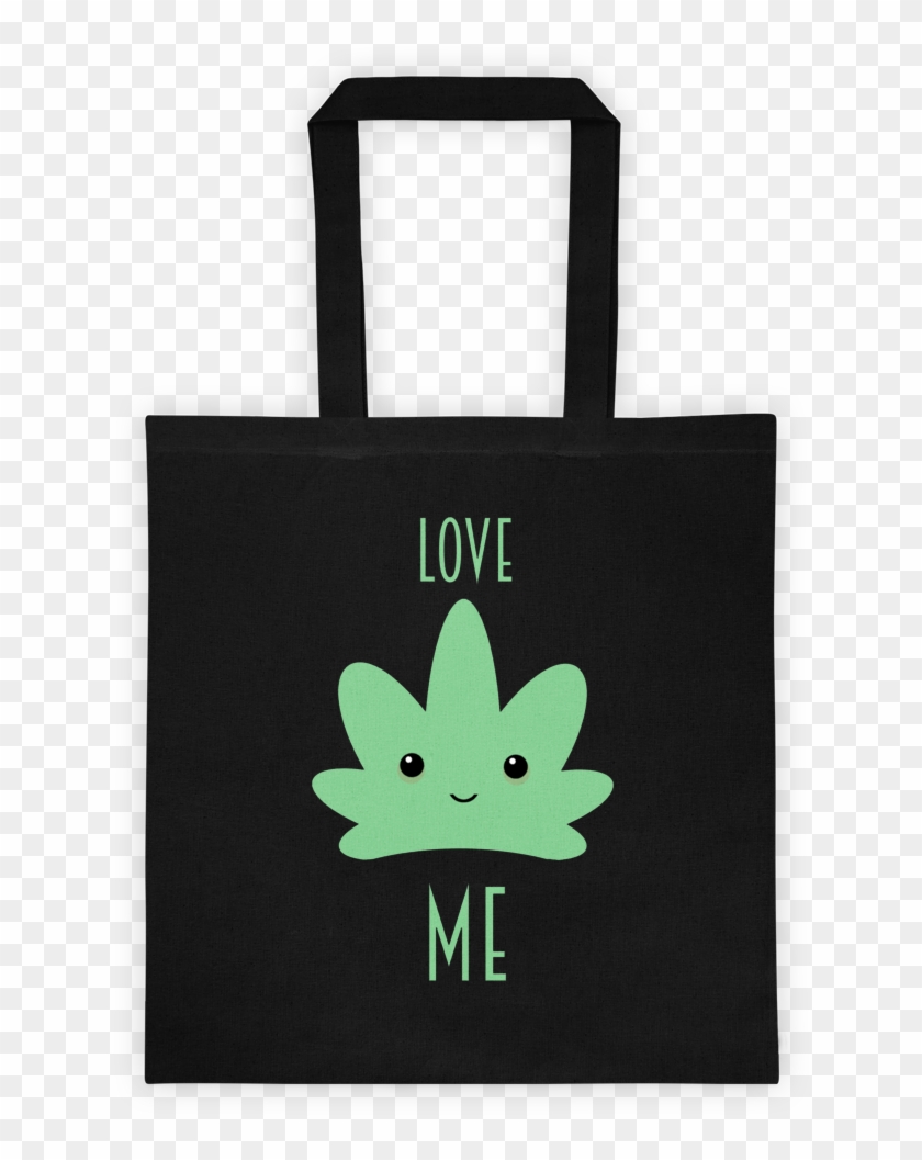 Kawaii Cannabis Stoner Shopping Bag Cute Weed Leaf - Tote Bag Clipart #395459