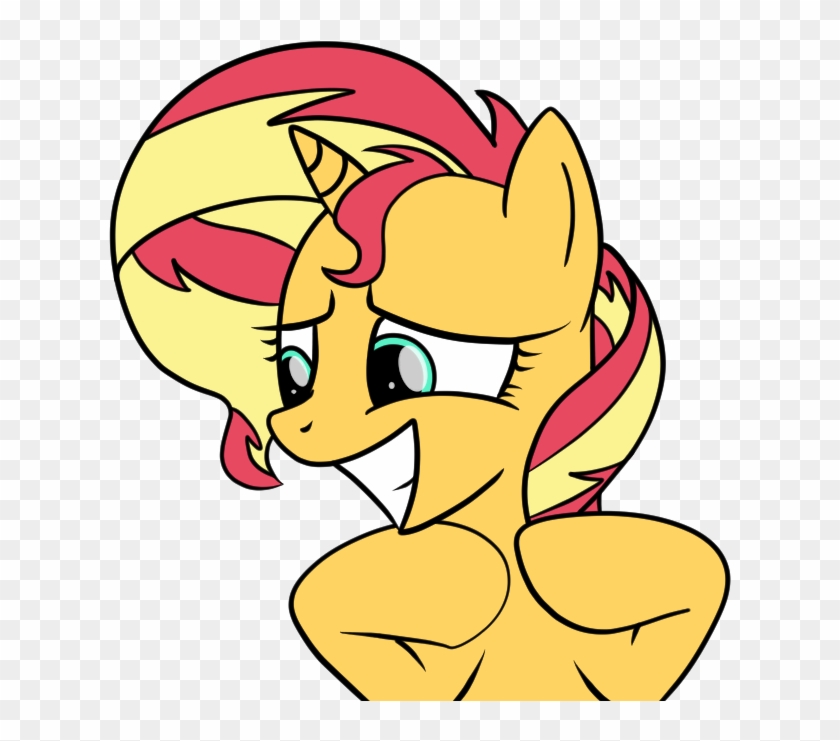 Mare, Pony, Safe, Simple Background, Solo, Sunset Shimmer, - Cartoon Clipart