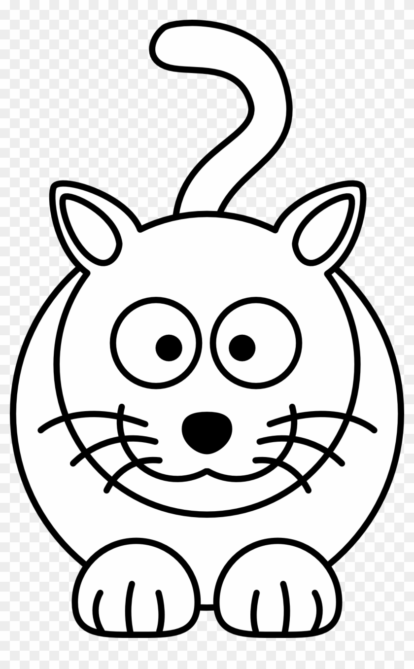Full Size Of Easy Face Drawings Step By Batman Pencil - Clipart Cat Black And White - Png Download #395482