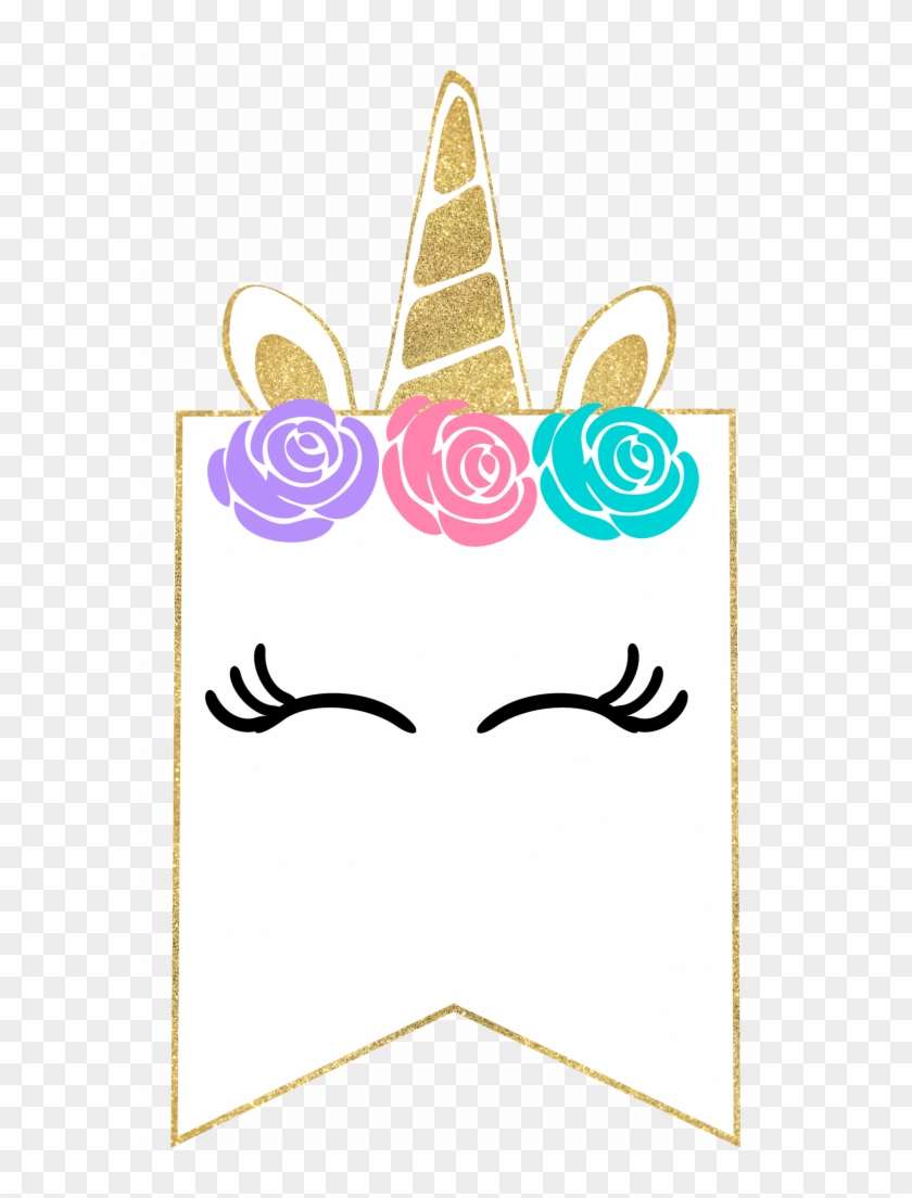 Free Printable Unicorn Decorations Party Banner - Free Printable Unicorn Valentines Clipart #395525