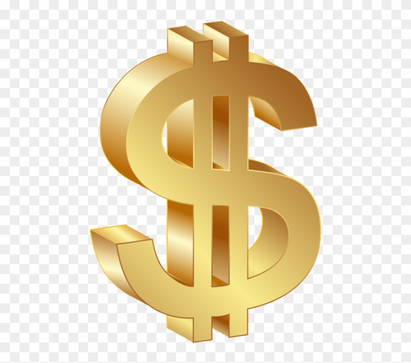 Free Png Download Dollar Currency Gold Sign Clipart - Cross Transparent Png
